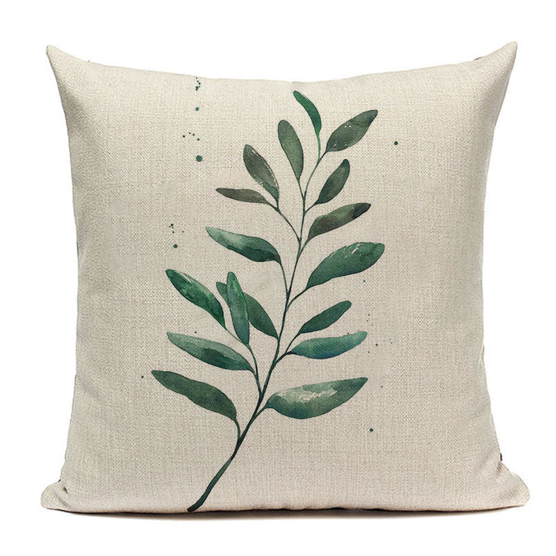 Botanical cushion cover