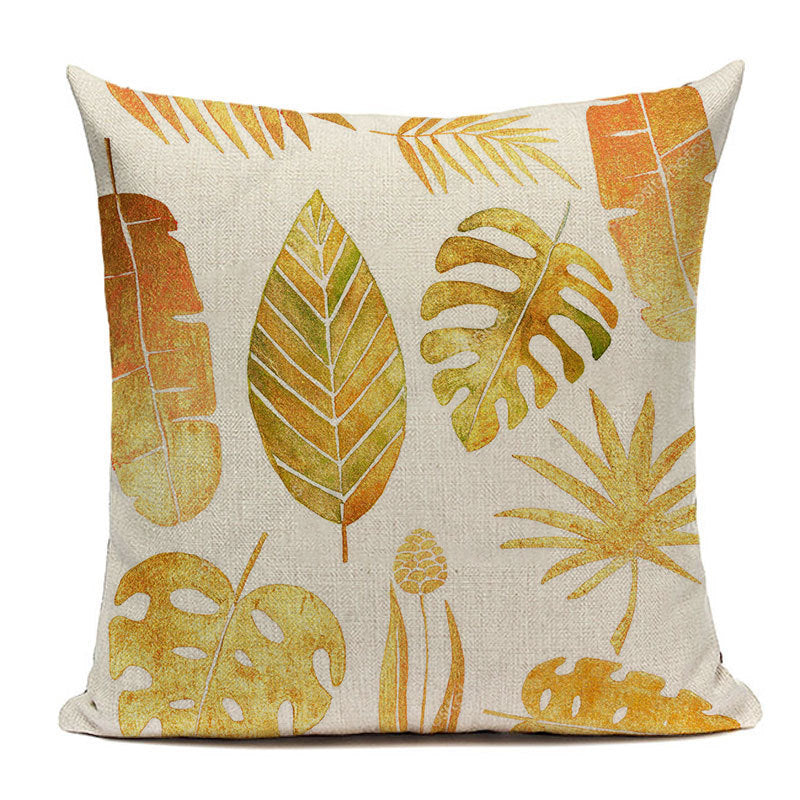 Botanical cushion cover